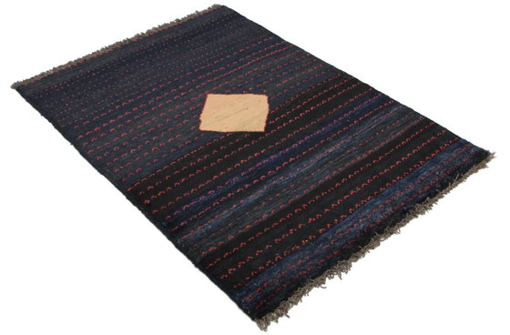 Image 1 of Original Persian carpet Gabbeh Ghashghai Oriental carpet 155 cm x 113 cm Old Natural