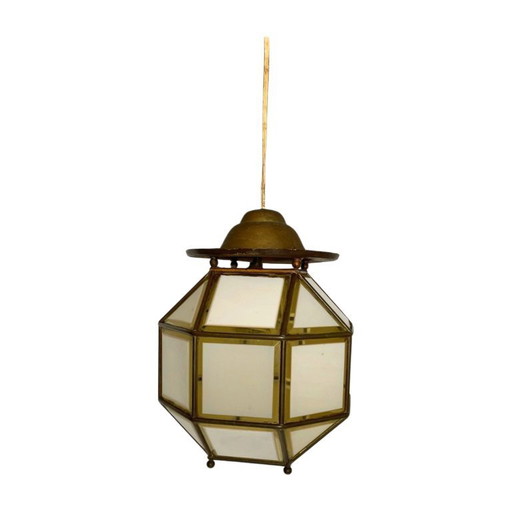 Vintage art deco glass lamp