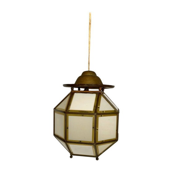 Image 1 of Lampe en verre Art déco vintage