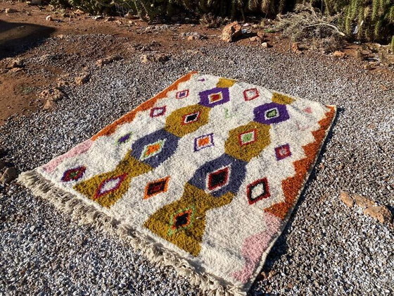 Marokkaans handgemaakt geweven wollen vloerkleed 200cmx300cm – Vloerkleden en tapijten, Wool, Bohemian (photo 3 of 6)