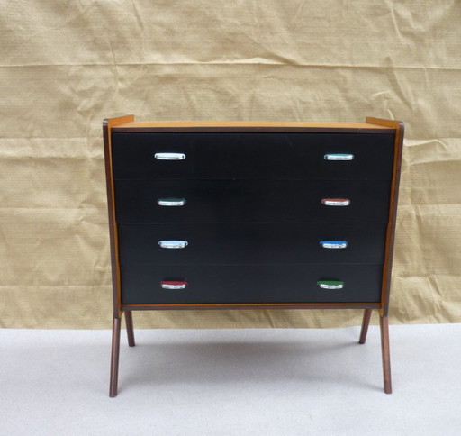 Commode vintage 4 Tiroirs – ladekasten, Wood