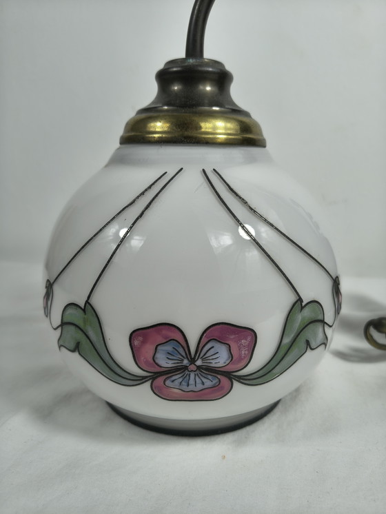 Image 1 of Vintage Massive Wall Lamp with Floral Motif