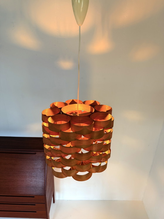 Image 1 of Vintage slatted pendant lamp, Hans Agne Jakobsson '60