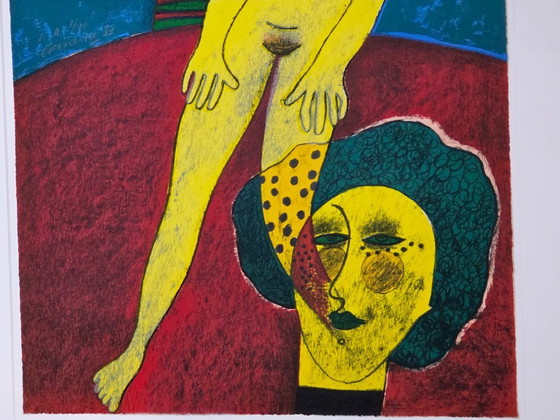 Image 1 of Corneille - Nu Jaune - E.A 1/10 - 1983 - Signé à la main