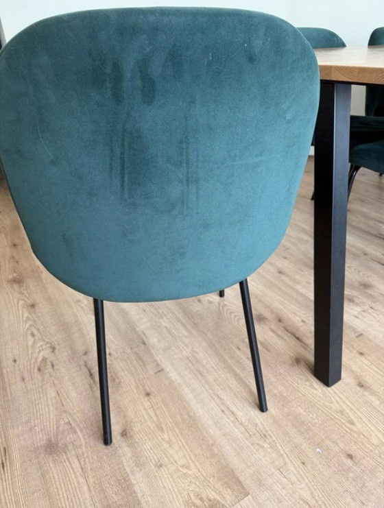 Image 1 of Chaises de table à manger Made dark green