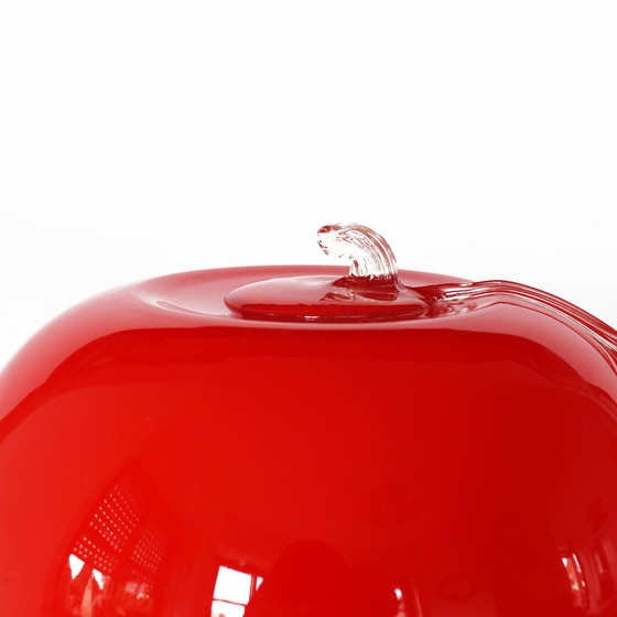 Image 1 of Prisma Red Apple Glass Lamp