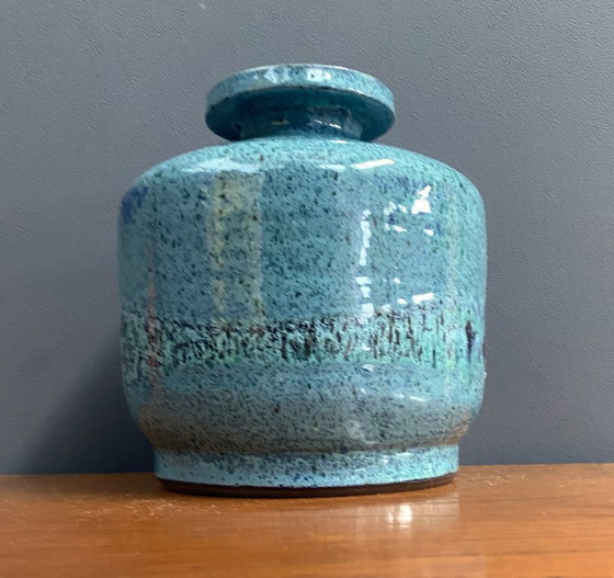 Image 1 of Blauwe vaas van Lawel West-Duitsland