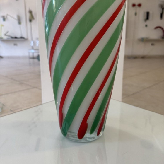 Monumentale vaas, vintage Murano, jaren 1980, veelkleurig, Italiaans design, Venetië, 59 cm – Vazen (photo 7 of 7)