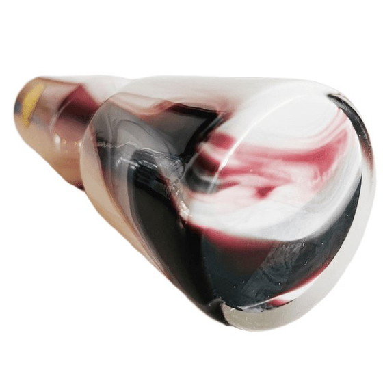 Vintage Mid-Century Carlo Moretti Murano Vase Marbled Opaline White Purple 1970s – Murano Glass (photo 6 of 6)