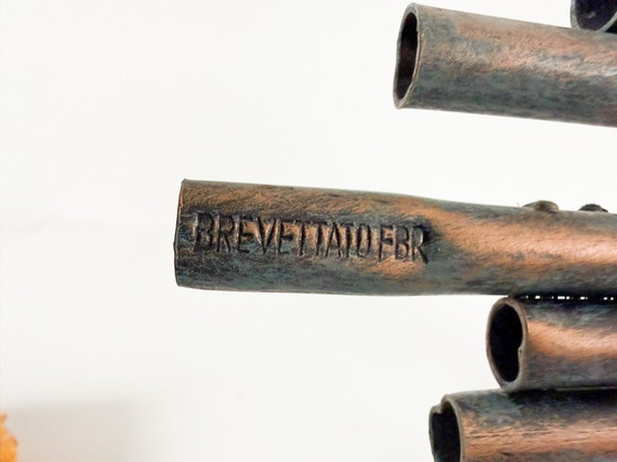 Image 1 of Brutalistische Wandleuchte/Wandlampe Marcello Fantoni, Italien, 1970er Jahre