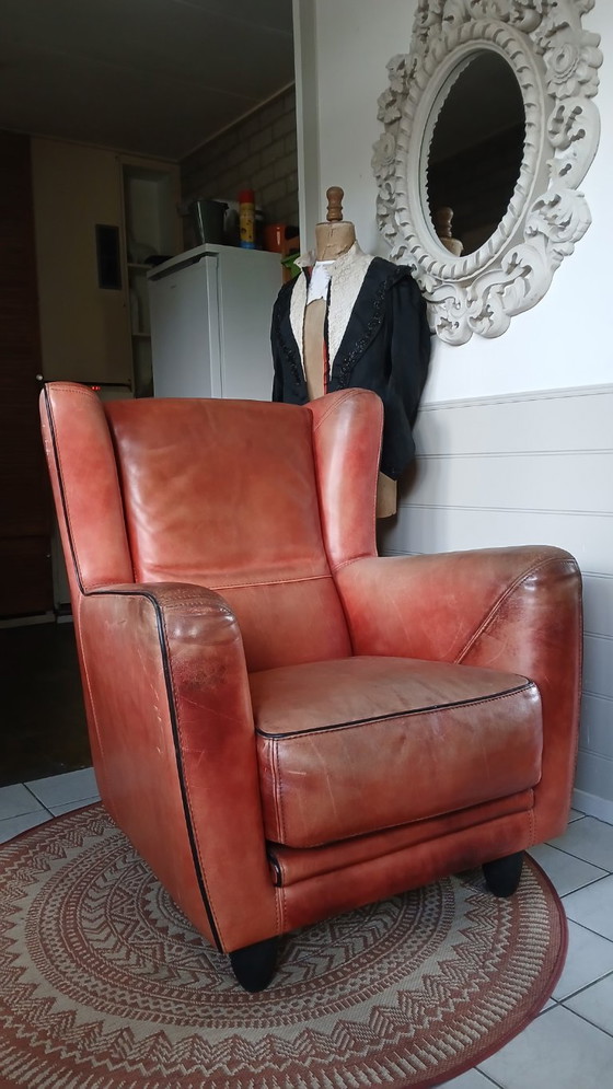 Baxter Bergère Armchair – Leather, Wood (photo 6 of 11)