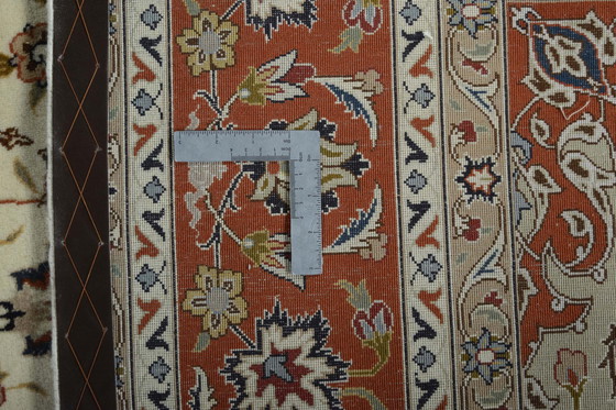 Image 1 of Tappeto persiano annodato a mano - Tabriz 50 Raj con seta 203 x 200 cm