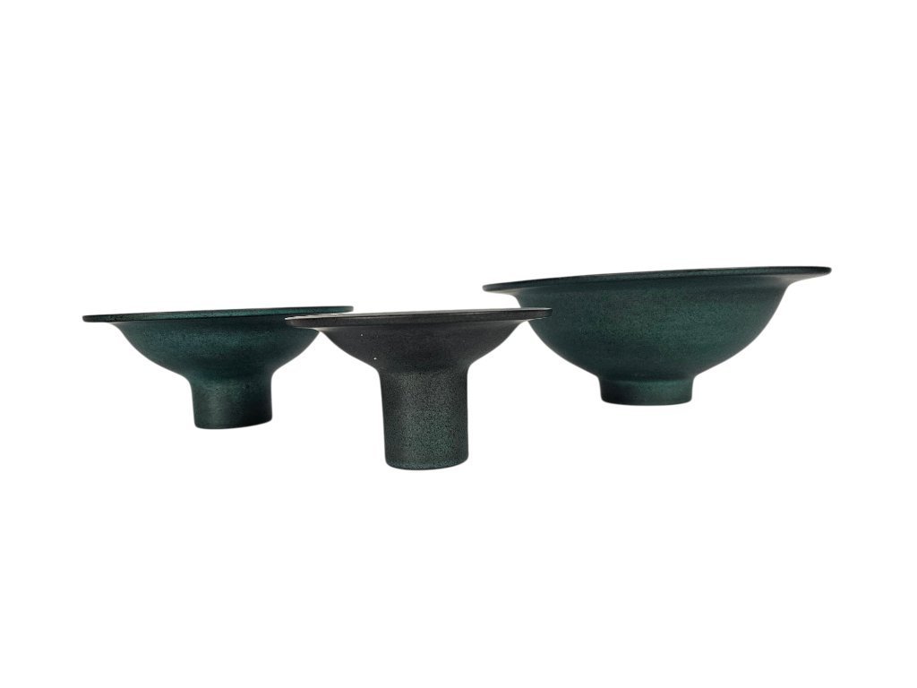 vase/candlestick - Reeser Potmeer/Bart Theo - Unum Cor ブラック Unum Cor for Vases Insulator set 80s - 花瓶・フラワースタンド