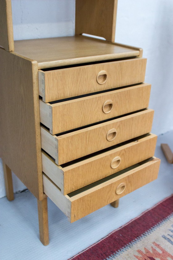 Image 1 of Libreria d'epoca a ripiani alti in rovere