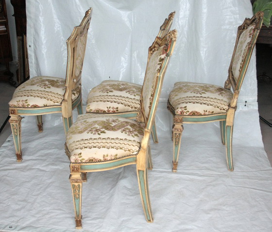 Image 1 of Ensemble de 4 chaises Napoléon III, seconde moitié du 19e siècle, France
