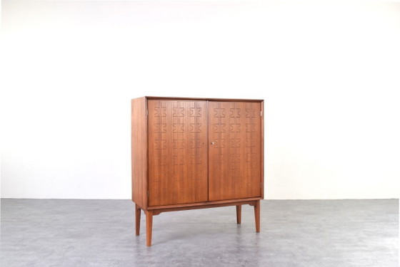 Image 1 of Mid-Century Teak Highboard by Rastad & Relling for Eidsfjord Møbelfabrikk, 1950s.