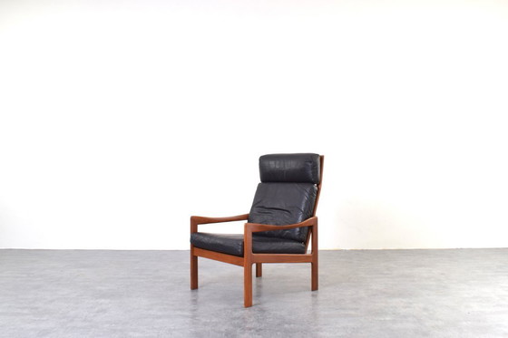Image 1 of Mid-Century Teak Lounge Chairs by Illum Wikkelsø for Niels Eilersen, 1960s.