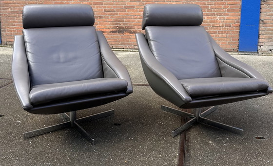 Image 1 of 2x Roche Bobois Bakea design armchairs