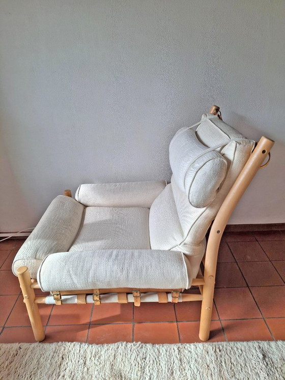 Image 1 of Set van 2 vintage Inca Safari lounge stoelen – Arne Norell