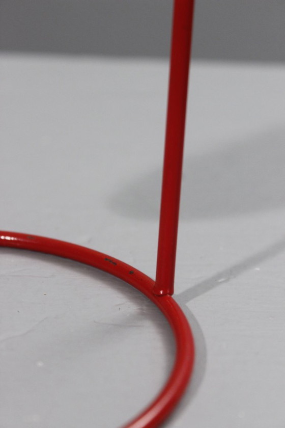 Image 1 of Vintage Time Square quartzklok, ontwerp van Nicolai Canetti uit 1984 in Memphis-stijl.