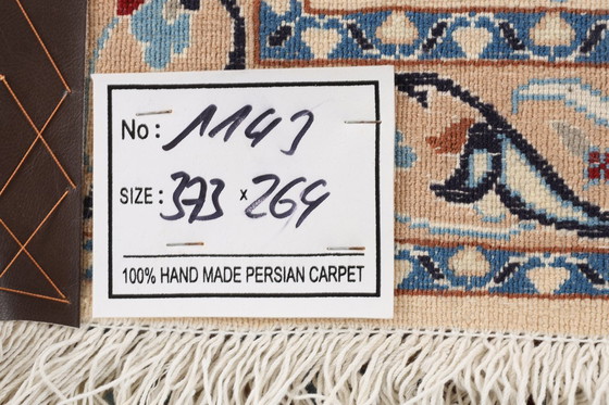 Image 1 of Persian carpet Nain 9 La 3.73 x 2.64 Oriental carpet fine No. 1143
