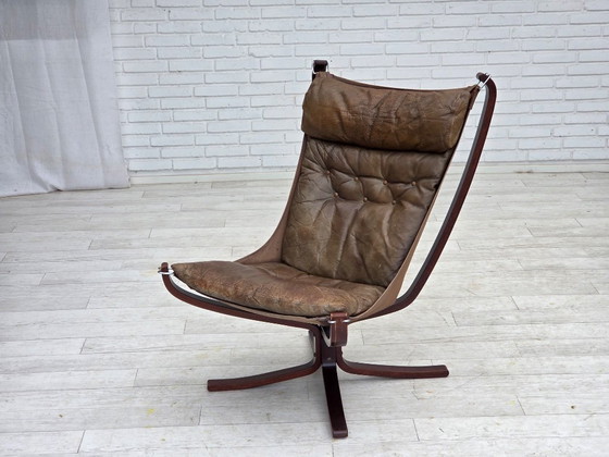 Image 1 of 1970s, Norwegian design by Sigurd Ressel, lounge chair, model "Falcon".