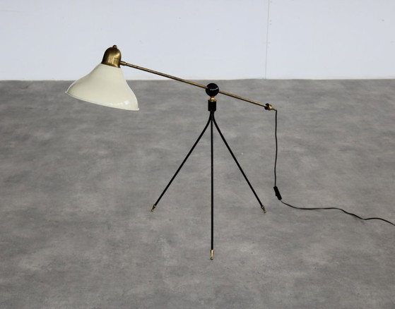Image 1 of Lampada da terra vintage | lampada | ottone | anni '60
