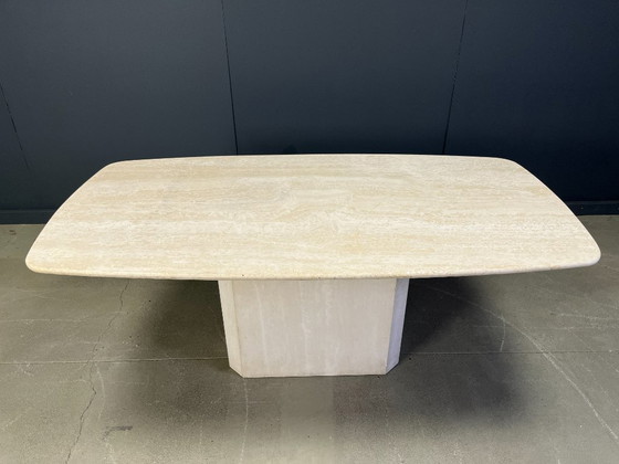 Image 1 of Vintage travertine dining table, 1970s 