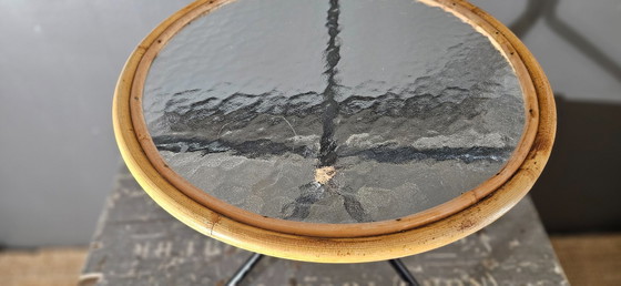 Image 1 of Rohé Noordwolde side table – rattan – 1950s/60s