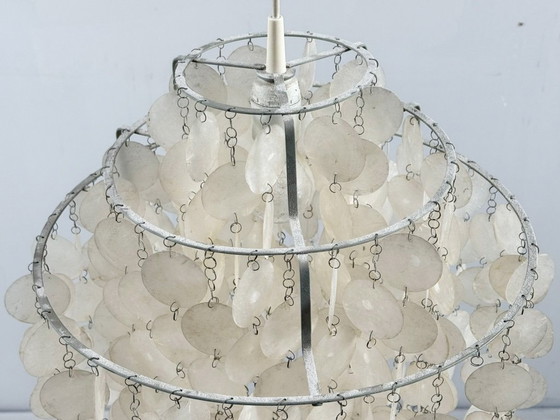 Image 1 of Pendelleuchte/Deckenlampe von Verner Panton, Muschel, Modell:'Fun', 1960er Jahre