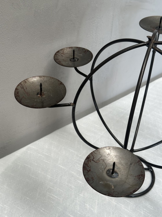 Image 1 of chandelier en métal vintage