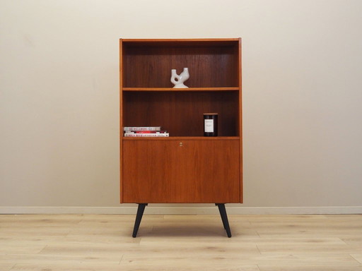 Bibliothèque en teck, design danois, années 1970, production : Danemark