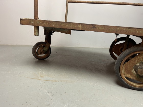 Vintage Industrial Factory Platform Trolley | Unknown | 1950s. Ref.: CT1003 – Coffee tables, Wood, Metal (photo 7 of 15)