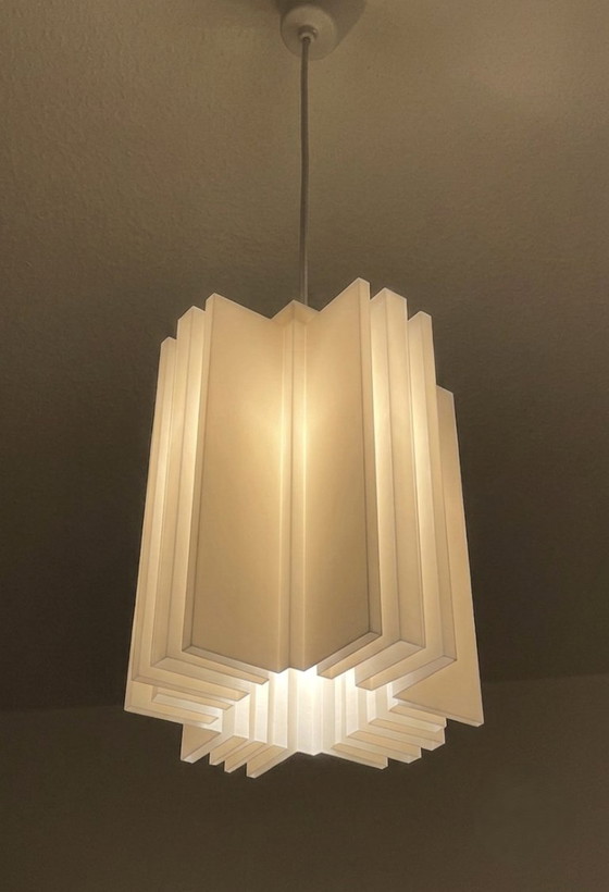 Lampada Designer - Tower - Lampade a sospensione - Materiale Eco Sostenibile I, LL, Bianco, Modern (foto 4 di 15)