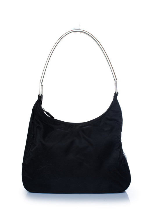 Borsa Prada con manico superiore in nylon e metallo. – schoudertassen