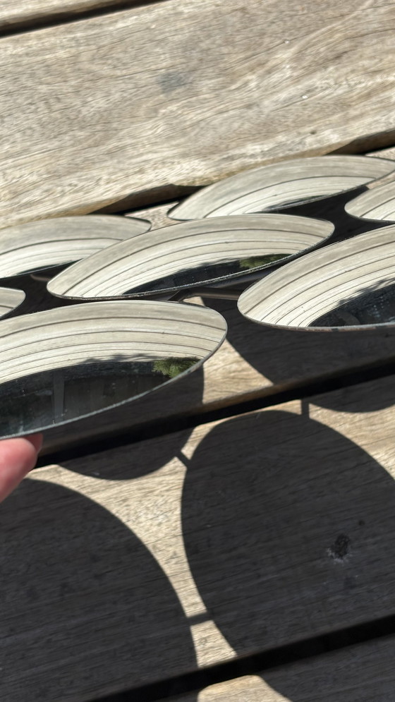 Image 1 of Vintage design spherical glass mirror round flower shape Bubble Mirror