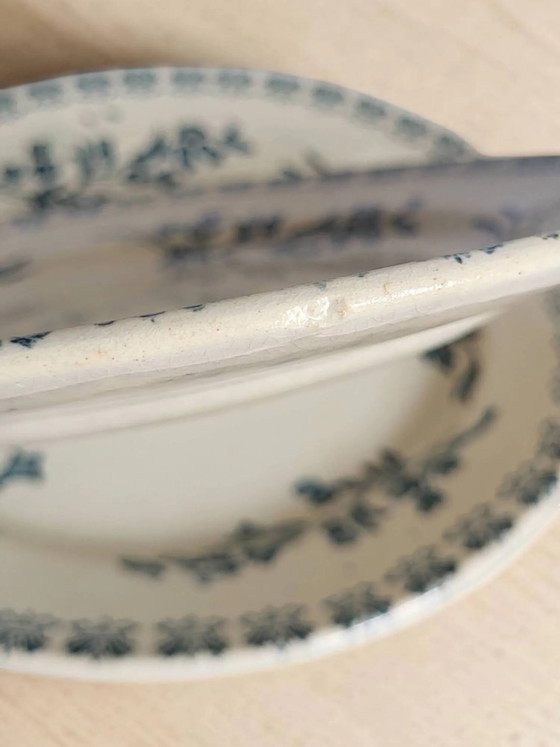 4 platos de loza, Grigny — modelo "Muguet" – Porcelain (photo 7 of 8)