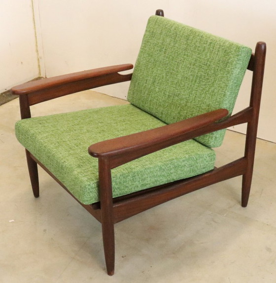 Image 1 of Vintage fauteuil stoel nieuw gestoffeerd 'Rozendaal' 