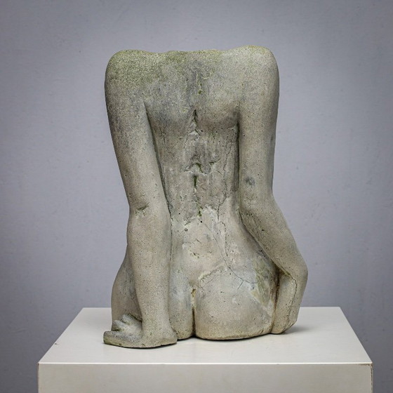 Image 1 of Concrete Female Torso Sculpture by Francine Govers, Netherlands, 1990s