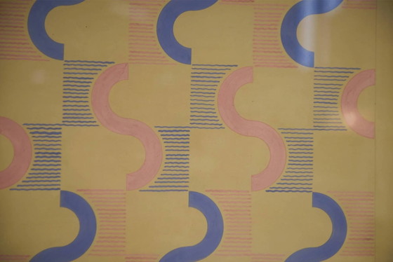Gouache on paper original unique modernist work by Jean Boris Lacroix 1940s – Art Prints, Bauhaus (photo 2 of 13)