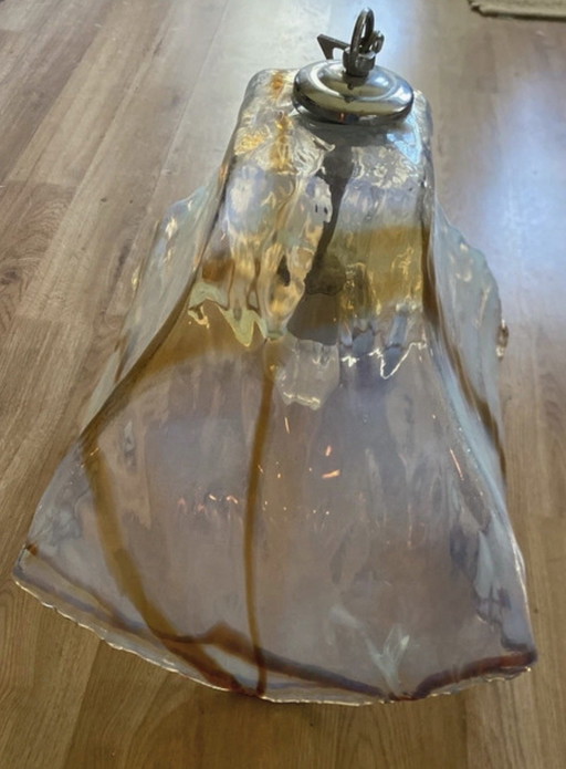 Lampadario Murano Mazzega opalescente