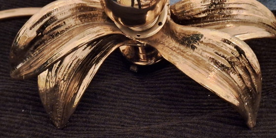 Image 1 of Brass Organically Shaped Double Wall or Ceiling Lights, 1970s