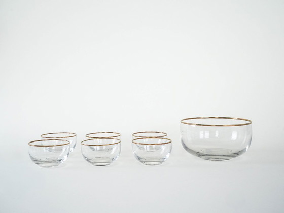 Image 1 of Glass serving set, Italian design, 1970s, made in Italy