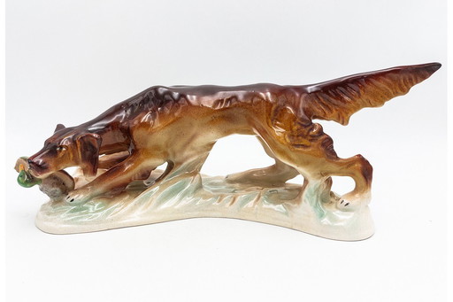 Porcelain figurine of a dog.