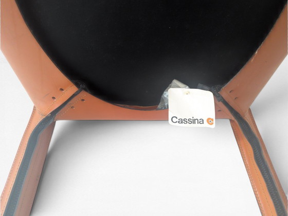 Image 1 of Stuhl CAB 413 in cognacfarbenem Leder von Mario Bellini für Cassina, Italien, 1970er Jahre