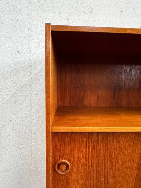 Image 1 of Vintage Highboard, Wandmeubel. Denemarken 1970's