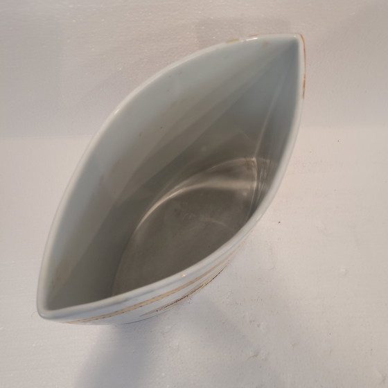 Image 1 of Vase „Gelber Hibiskus“, Valbonne, Limoges-Porzellan, 2002 – Frankreich