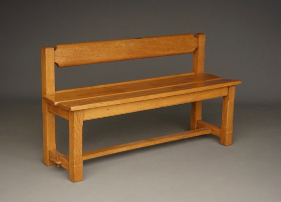 Image 1 of Panchina rustica vintage in legno di quercia