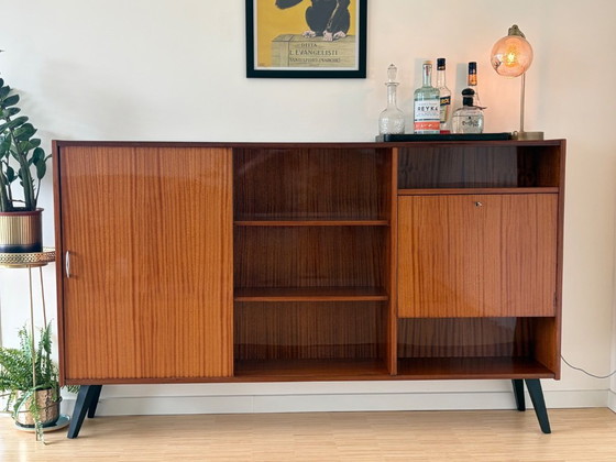 Image 1 of Barkast in mid-century modern stijl uit de jaren 60 - Nederlands
