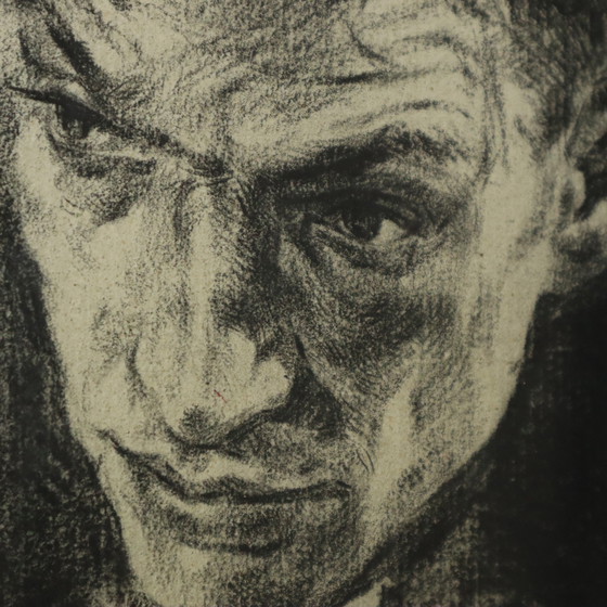 Image 1 of Kohlezeichnung Jurist Art Driesschaert 1974